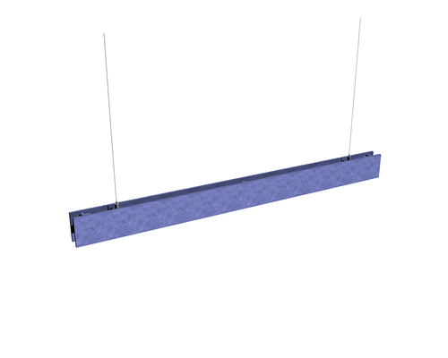 schlanke akustische Pendelleuchte SoundCover LIGHTS BOX mit LED Beleuchtung