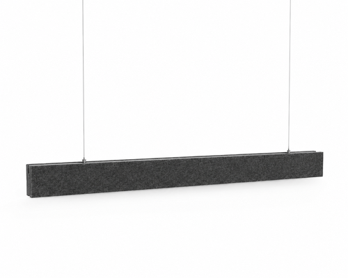 schlanke akustische Pendelleuchte SoundCover LIGHTS BOX mit LED Beleuchtung